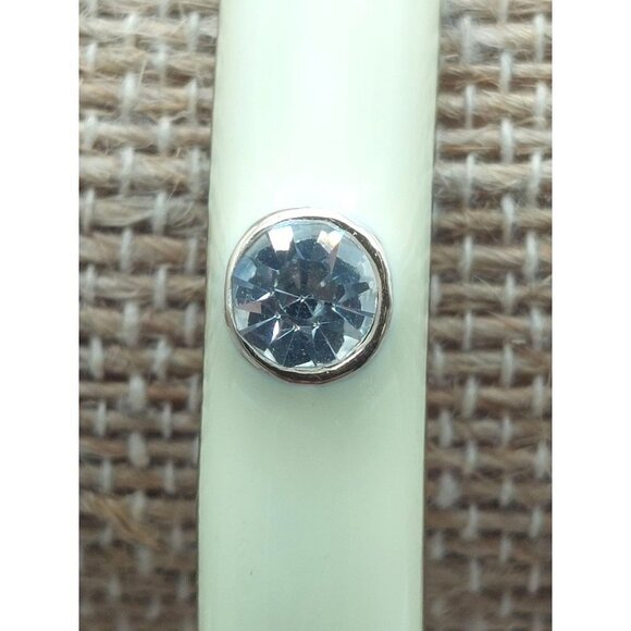 Premier Designs Hinged Bangle CREME BRULEE 7.5" Gold Tone Crystals White Enamel - Picture 4 of 12